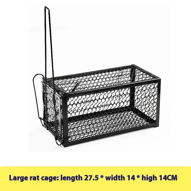 Automatic mouse cage trap with multiple size and material options for indoor rodent control