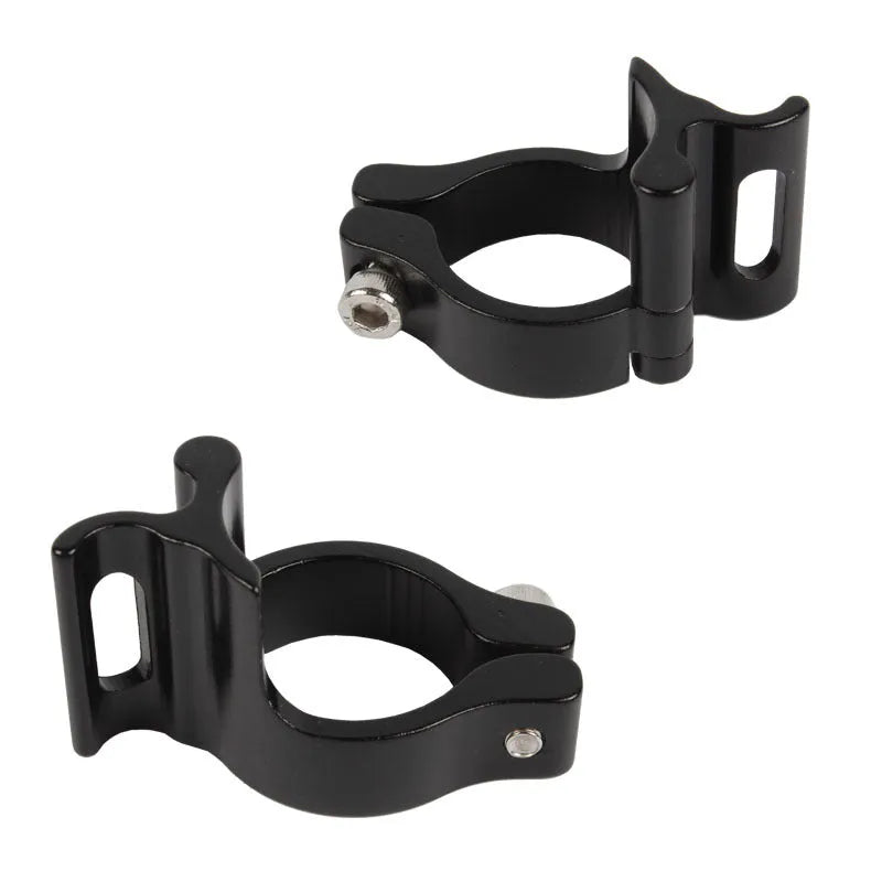 Single black aluminium alloy vehicle clamp ring with a 28.6mm diameter.