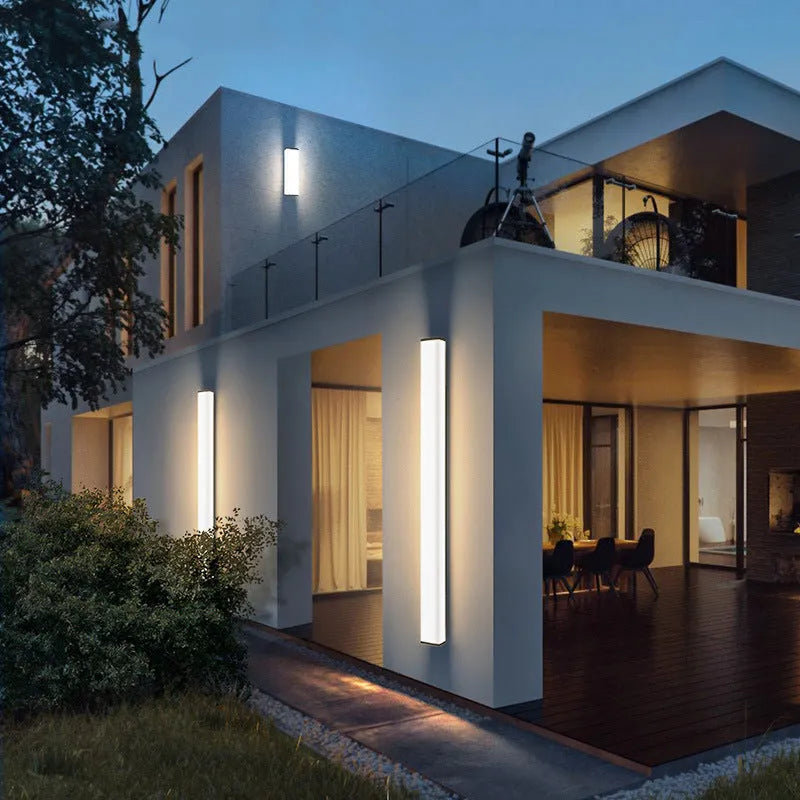 60cm outdoor wall light with waterproof IP65 rating and stainless steel PC construction