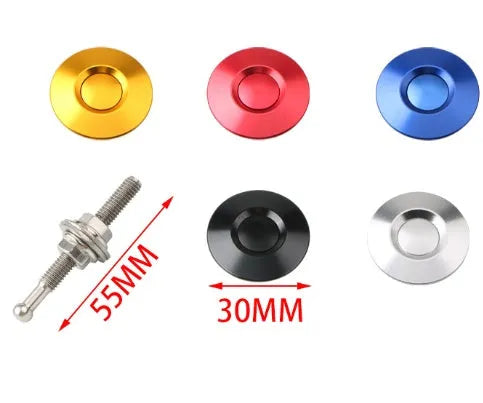30mm CNC aluminium engine cover lock for modified racing cars with 55mm screw