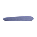 Grey and pink ABS cat grooming comb with tongue massage design and dual-ended grooming surfaces