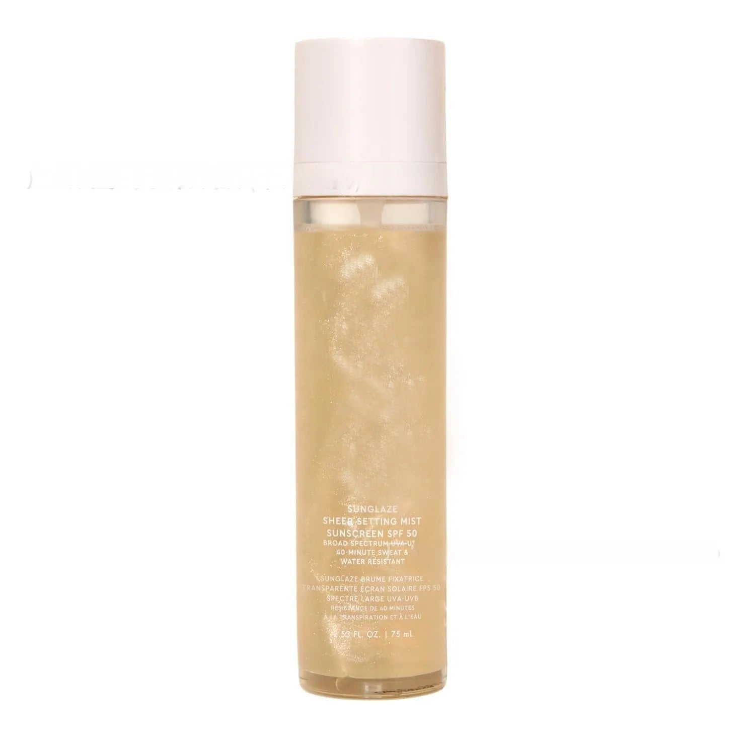 Standard 75ml makeup setting spray bottle with moisturising properties