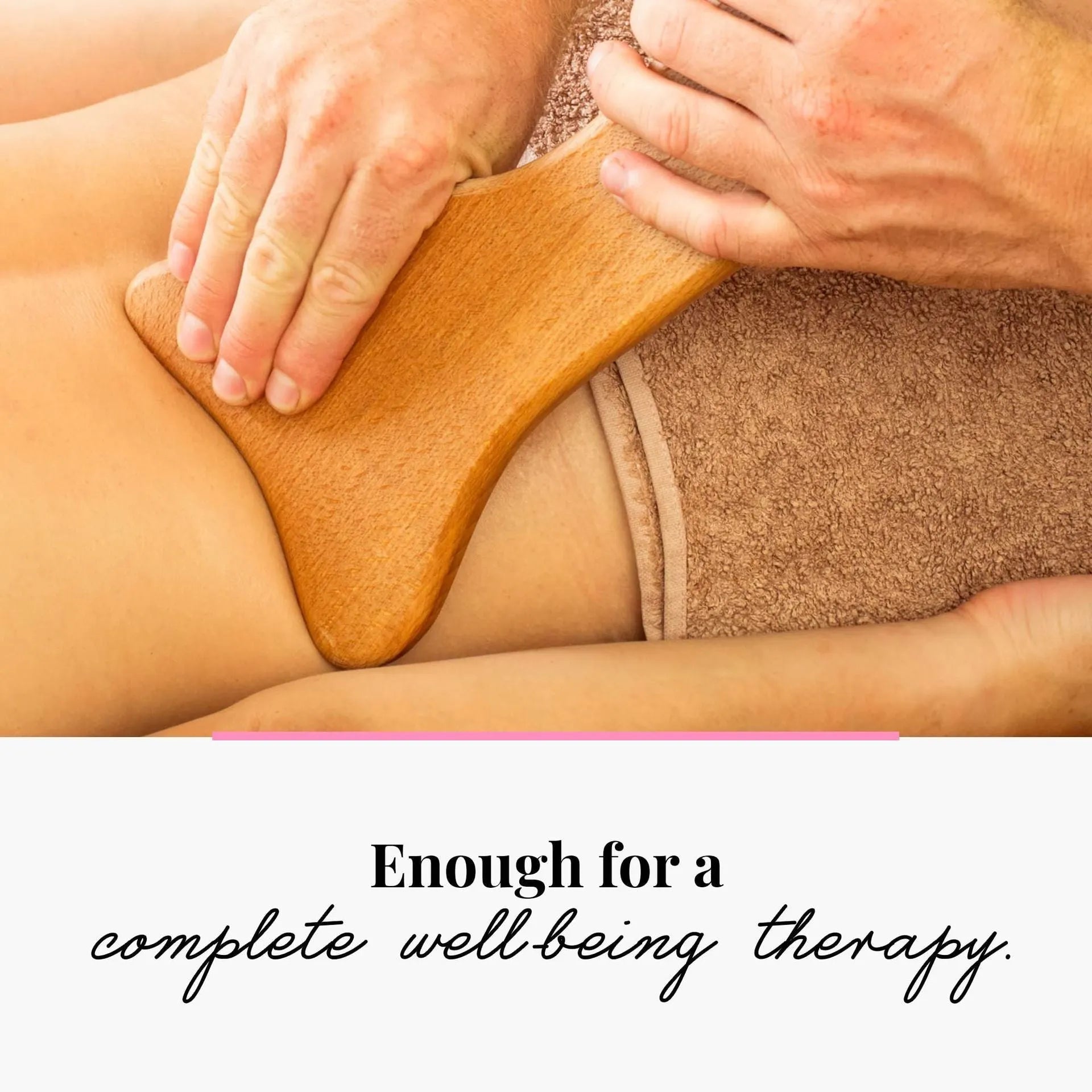 Wooden massage roller set with T-shaped roller and multiple beech wood wheeled massagers