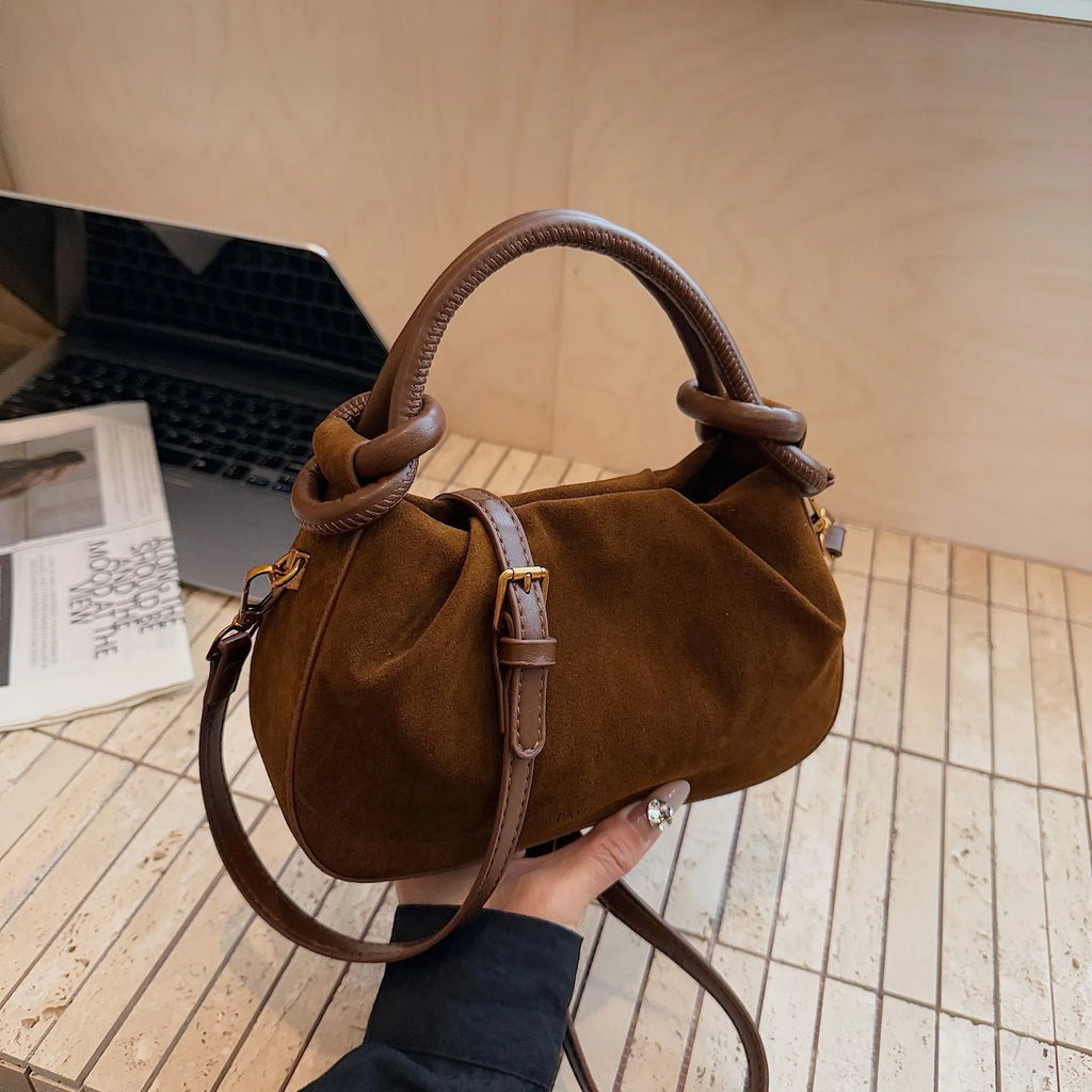 Women's retro PU flap shoulder bag, horizontal square shape, 22x7x13cm, available in black, red, khaki, brown, coffee.