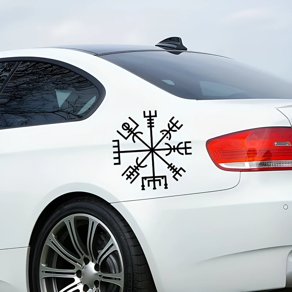 Square 13x13cm vinyl car glass sticker with vegetarian no charm design for vehicle and notebook decoration