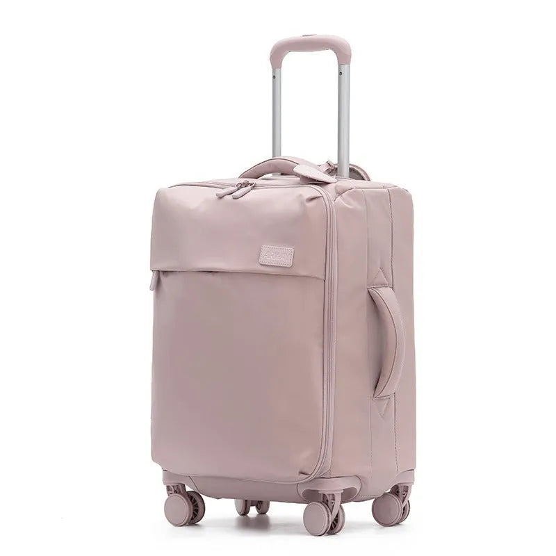 20-inch waterproof Oxford cloth suitcase in bluestone green with universal wheels