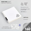 Square girl heart diary with checkered pages, stickers, and multiple colour cover options