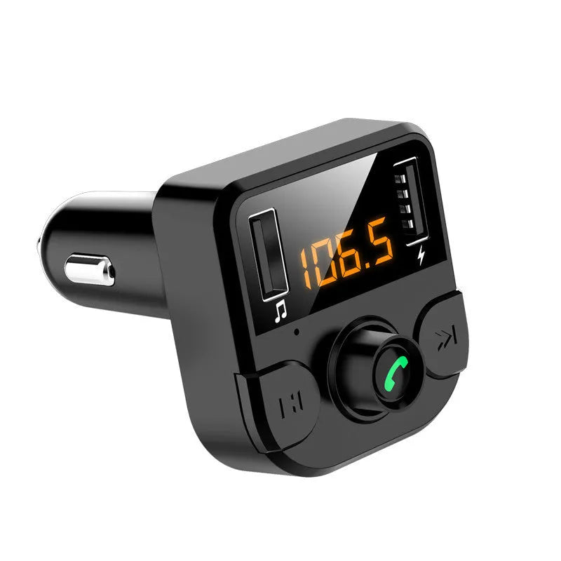 BT36B black car MP3 Bluetooth player with 1.1-inch screen and cigarette lighter plug