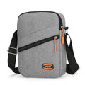 Simple all-match crossbody shoulder commuter bag in solid color Oxford cloth with contrast details