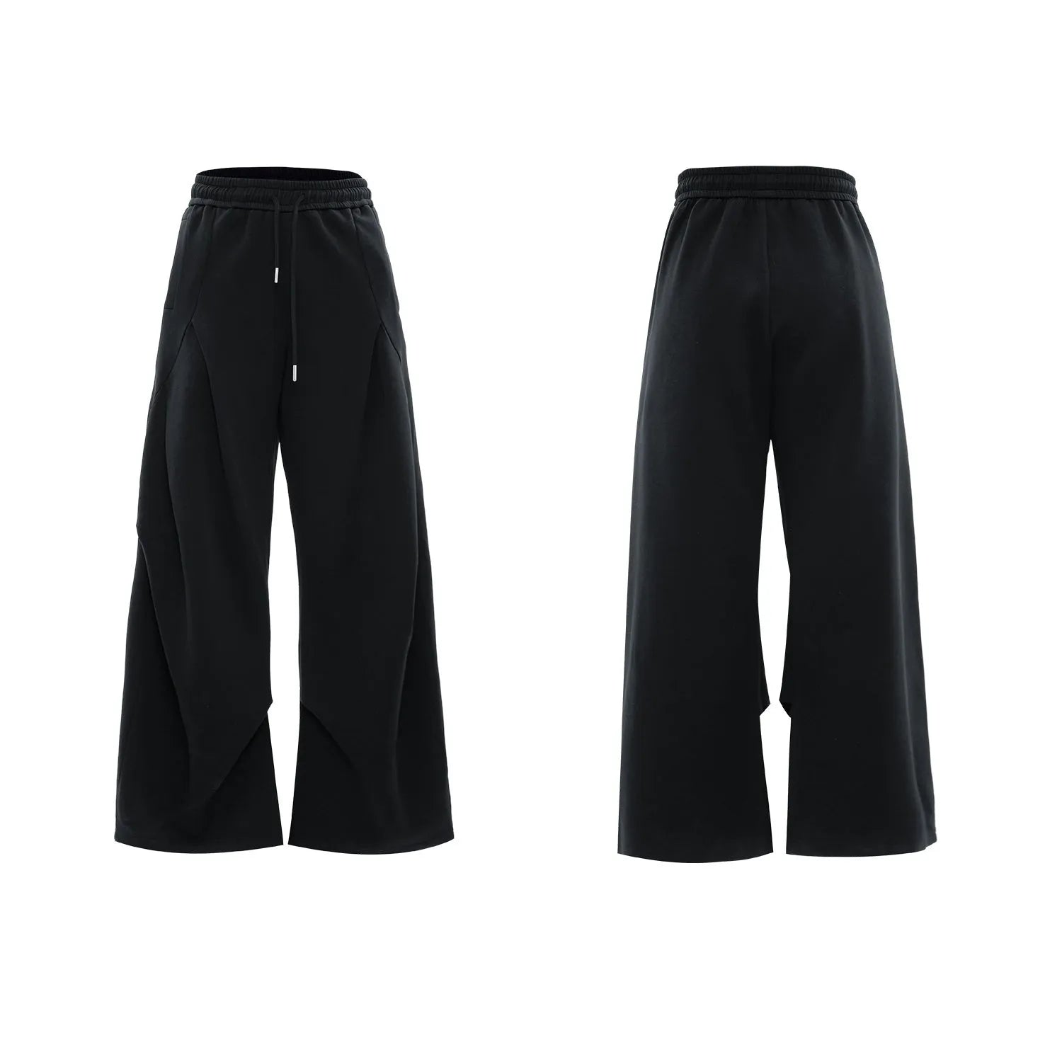 Men's dark grey cotton sports suit with V-neck short sleeve jacket and matching bottoms showing padded shoulder detail