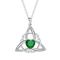 Geometric Celtic knot copper necklace for women with electroplated colour finish options
