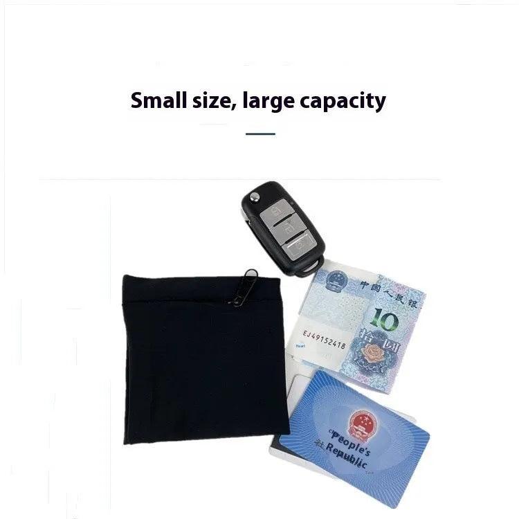 Wrist bag armband sleeve for mobile phone with adjustable strap, shown in packaging