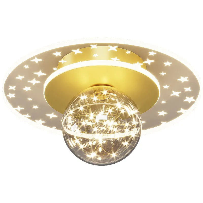 Modern ceiling corridor lamp in black gold or white with LED white light three colours infinite options