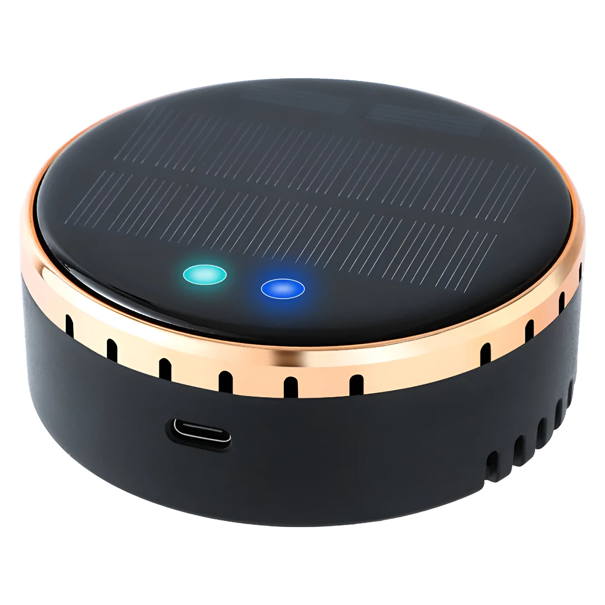 Solar-powered car air humidifier mounted at vehicle air conditioning outlet