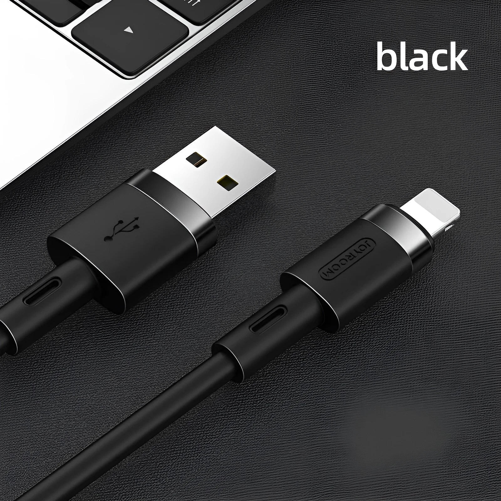 A straight head USB Type-C charging and data cable measuring 1.2 metres, shown in one of five colour options.