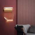 Wall lamp with adjustable bend direction showing left and right configuration options