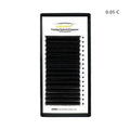False eyelashes with 16-row dense mink hair clusters on a matte band, shown in various lengths from 8mm to 18mm.