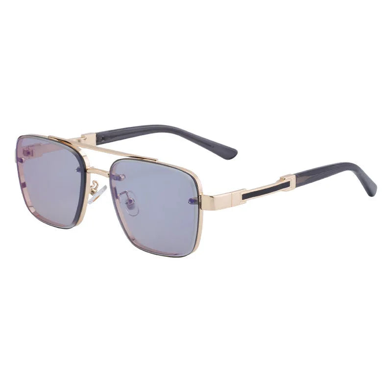 Men's vintage sunglasses with UV protection PC lenses in various colour options.