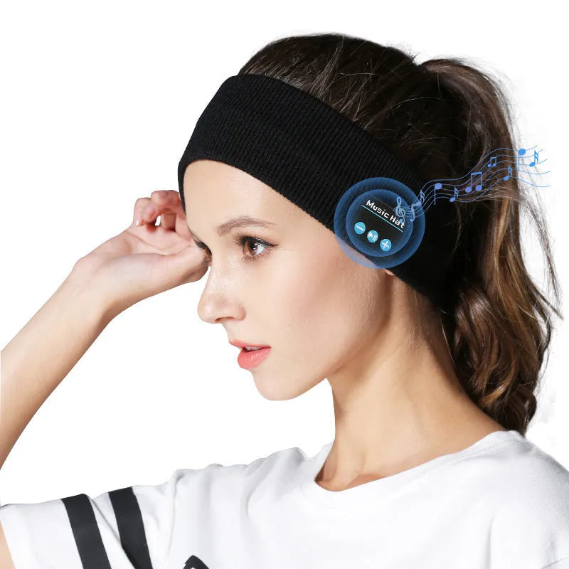 Bluetooth 5.4 eye mask headband with removable fabric in black, dark grey or grey-white colours