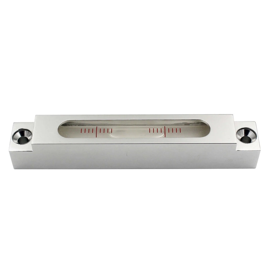 Miniature metal and glass spirit level for machine tool decoration with measurement scale