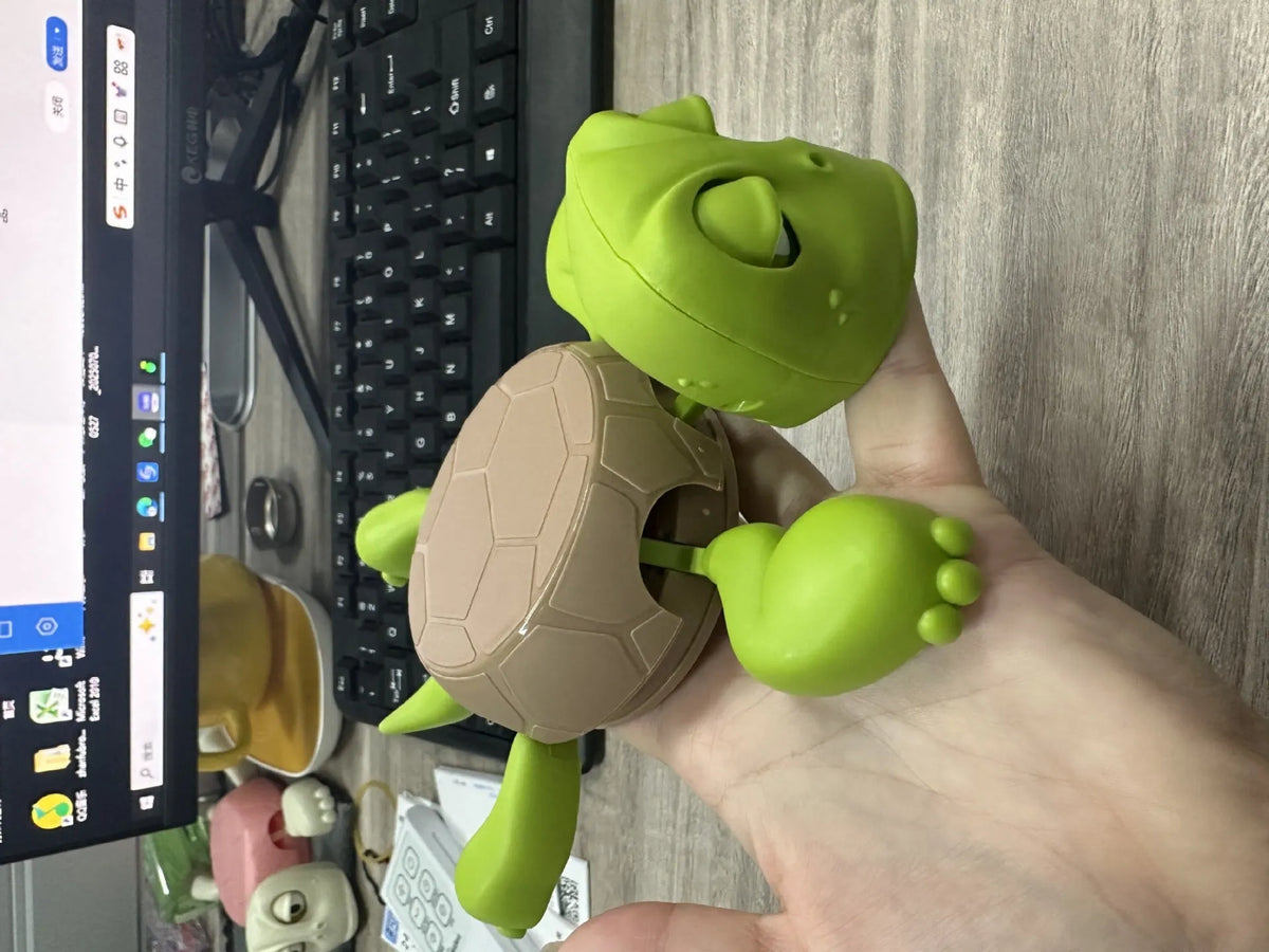 Turtle-shaped drink coaster made from ABS plastic in a solid colour.