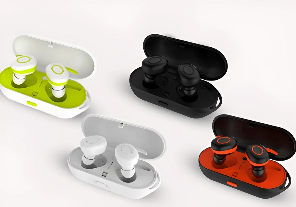 CSR Air-tws Bluetooth wireless sports headphones in black, green, red and white colour options