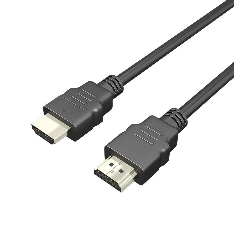 Black HDMI cable for set-top box connection with nickel-plated copper-clad steel construction