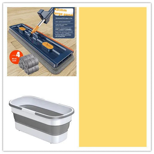 New style large flat mop with 360 rotating head and 137cm stainless steel handle for cleaning tile and wood floors