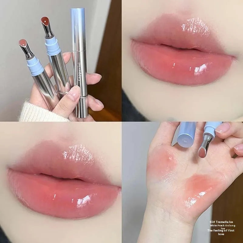Mirror Water Light Lipstick in six colours including Almond Ice and Pomegranate Ice.