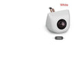 Black metal housing car rearview camera with integrated cable for vehicle installation
