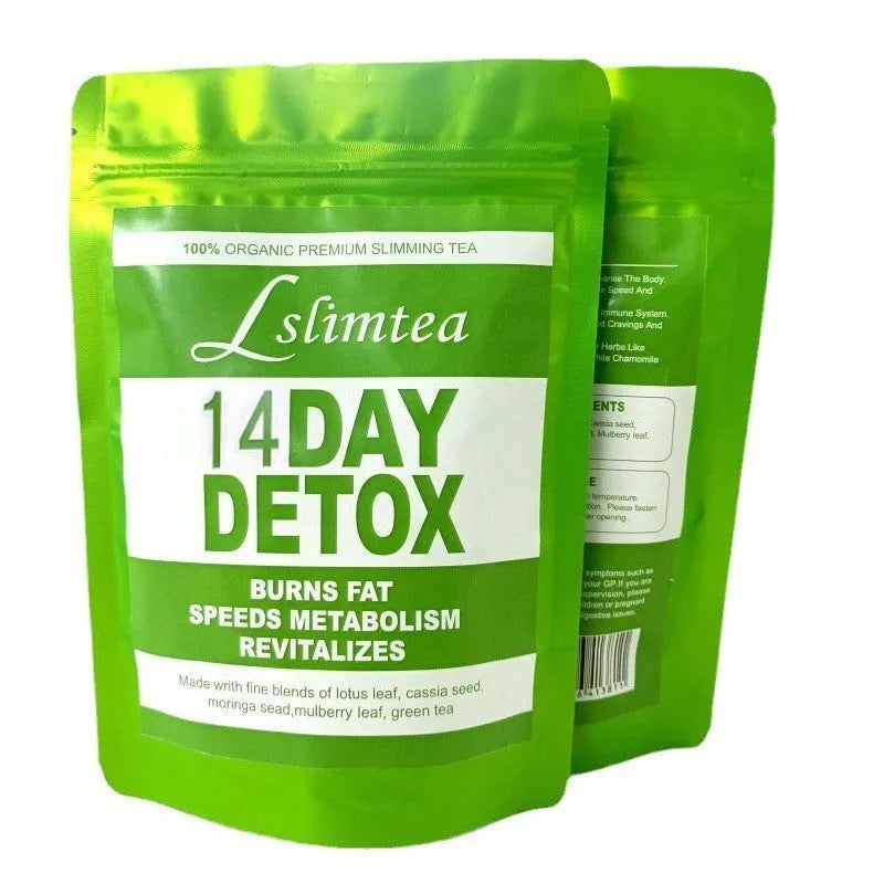 14 Days Herbal Detoxification Diet Tea box with 14 individual 3g sachets