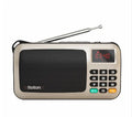 Rolton W405 portable FM radio speaker with MP3 playback in blue colour showing LED display and control buttons
