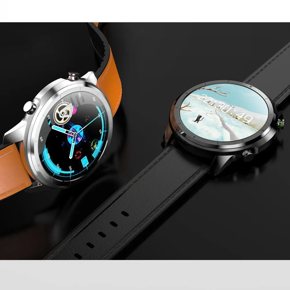 LEMFO LF26 smart bracelet with 1.3-inch screen shown in Black, Brown, and Silver colour options