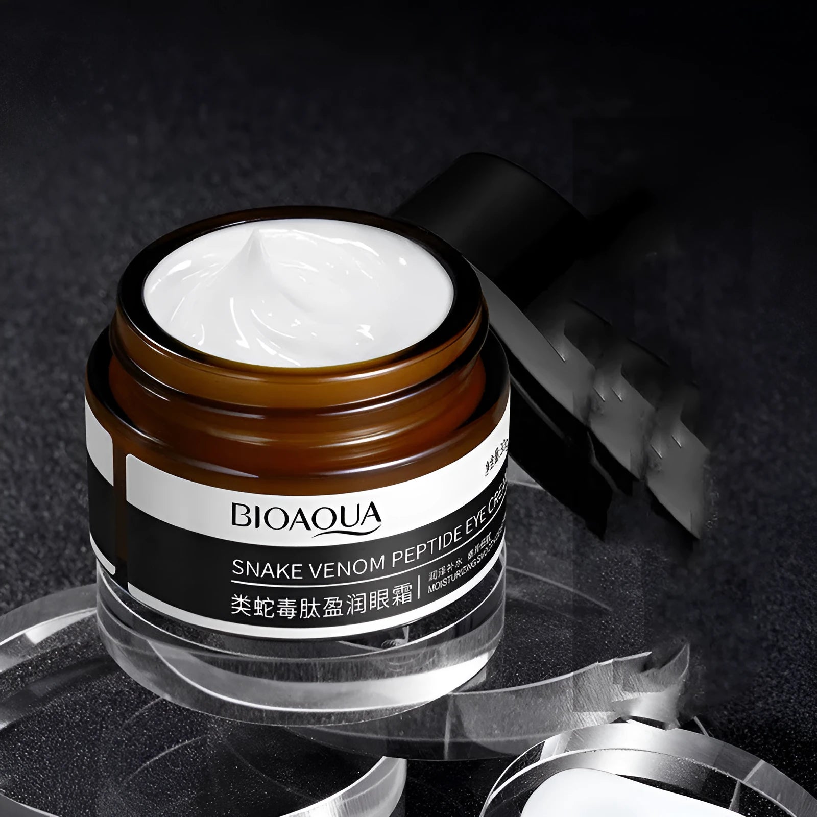 30g peptide firming eye cream in packaging for dark circle treatment