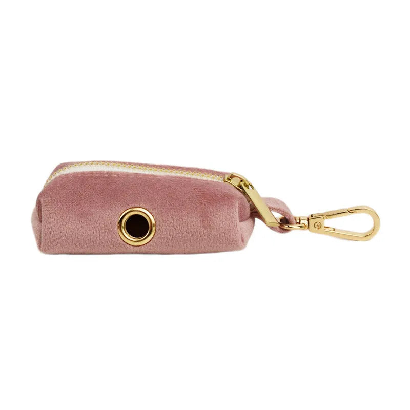 Light purple pink velvet dog collar set with leash, bowknot, and vest for small to medium dogs
