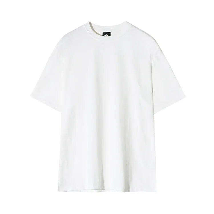 Men's slim fit cotton t-shirt with round neck and half sleeves in solid black colour