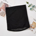 Thin mesh belly band body sculpting strap in black or skin color for postpartum waist trimming