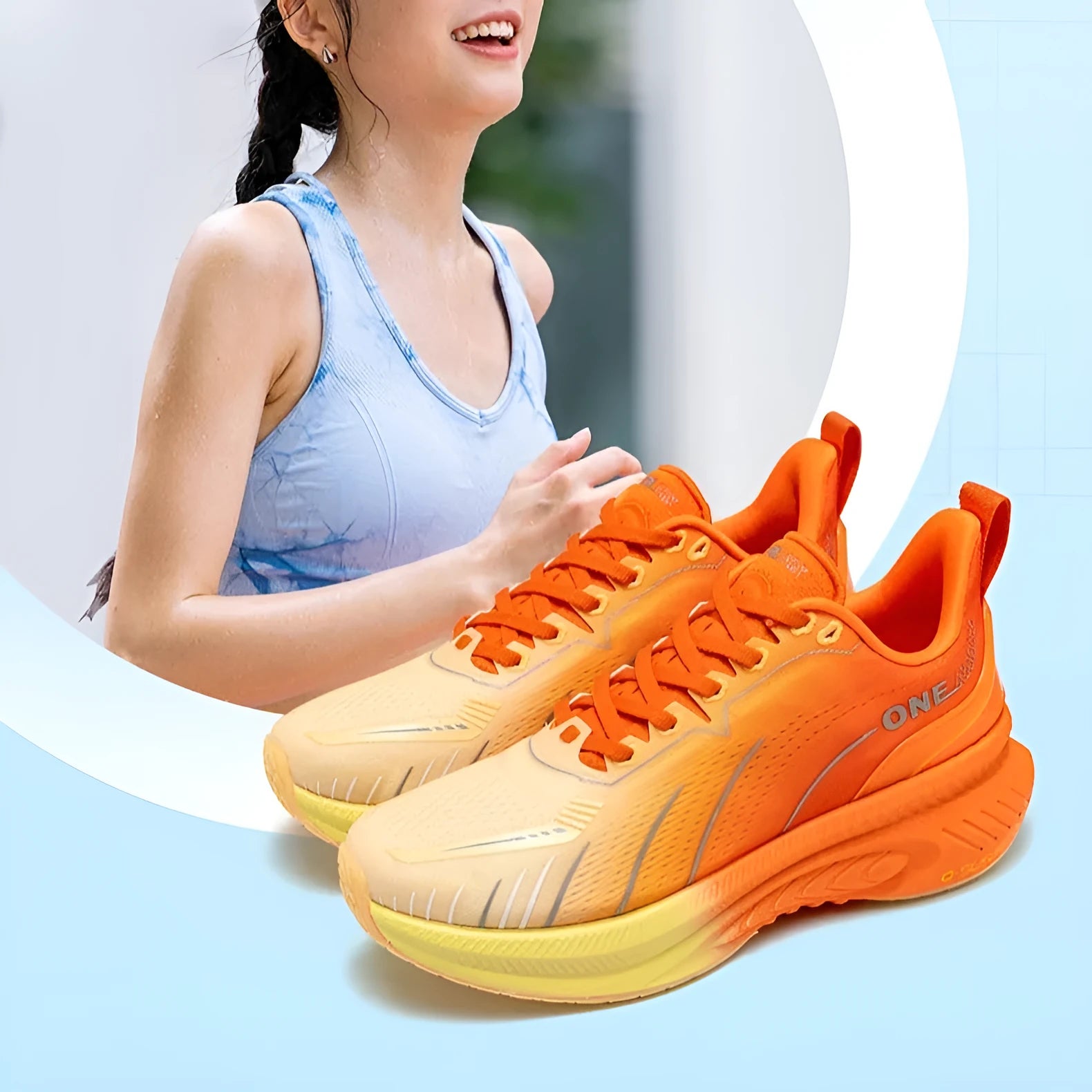 Low-top running shoes in multiple colours with PU mesh upper and rubber sole