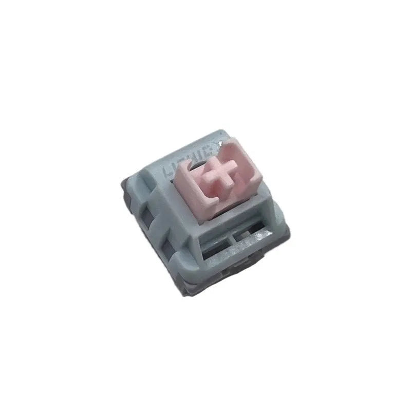 Four linear silent mechanical keyboard switches with custom POM shaft cores and Japanese oil lubrication