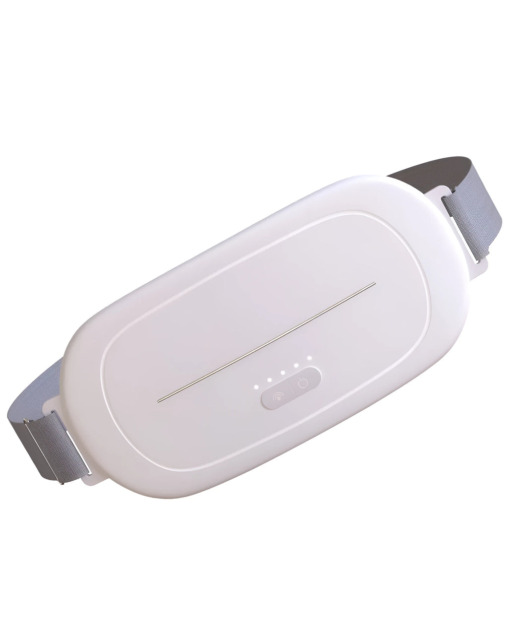 White rectangular uterine warming heating pad with USB cable
