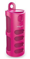 Compact wireless Bluetooth speaker in black, blue, or red colour with 4000mAh battery