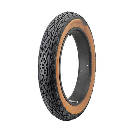 Brown rubber snowmobile tire 20x4.0 for electric beach car with skin edge detail