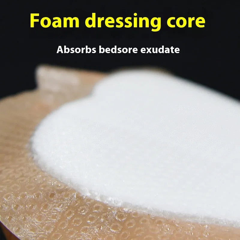 Large skin-colour bedsore sticker with silica gel foam dressing for pressure sore prevention