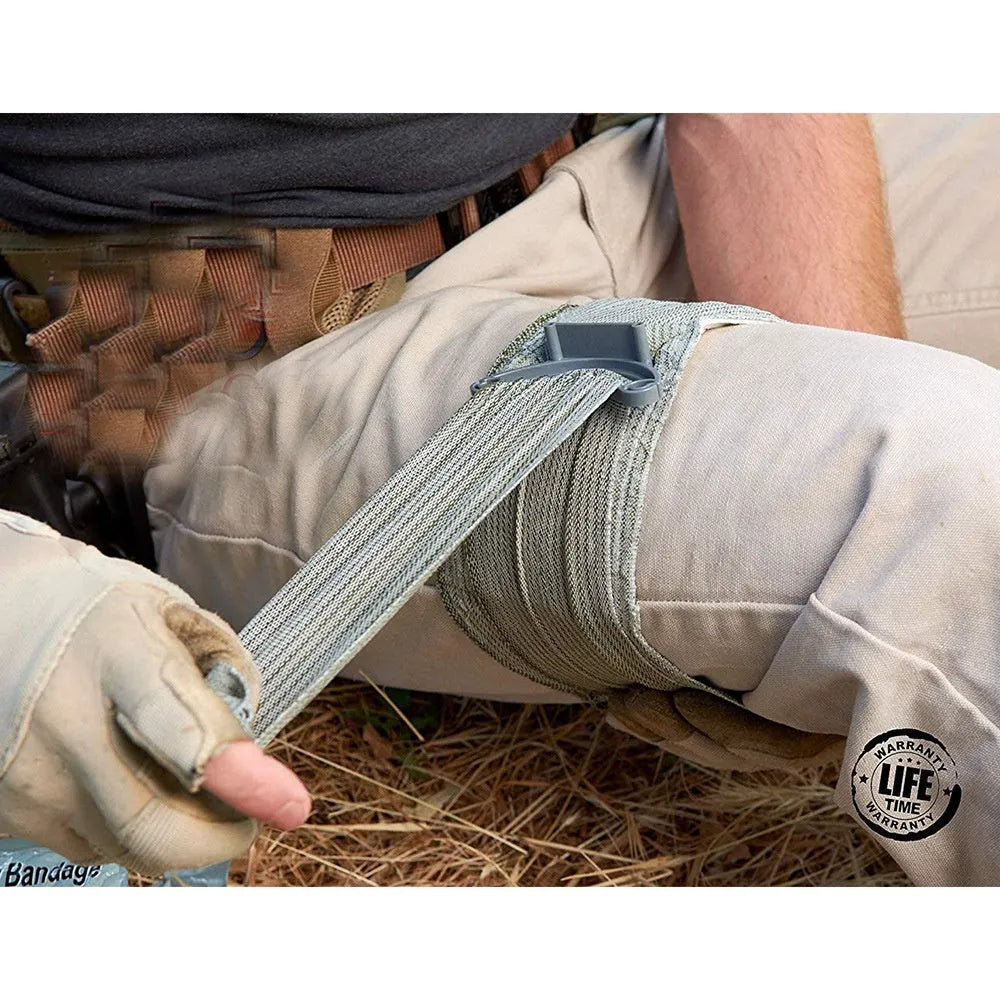 Tactical gauze tape bandage for outdoor training in 10cm and 15cm haemostatic dressing sizes