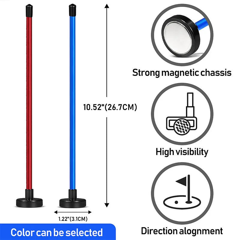 Aluminium alloy golf swing trainer with magnetic baseball bar alignment tool