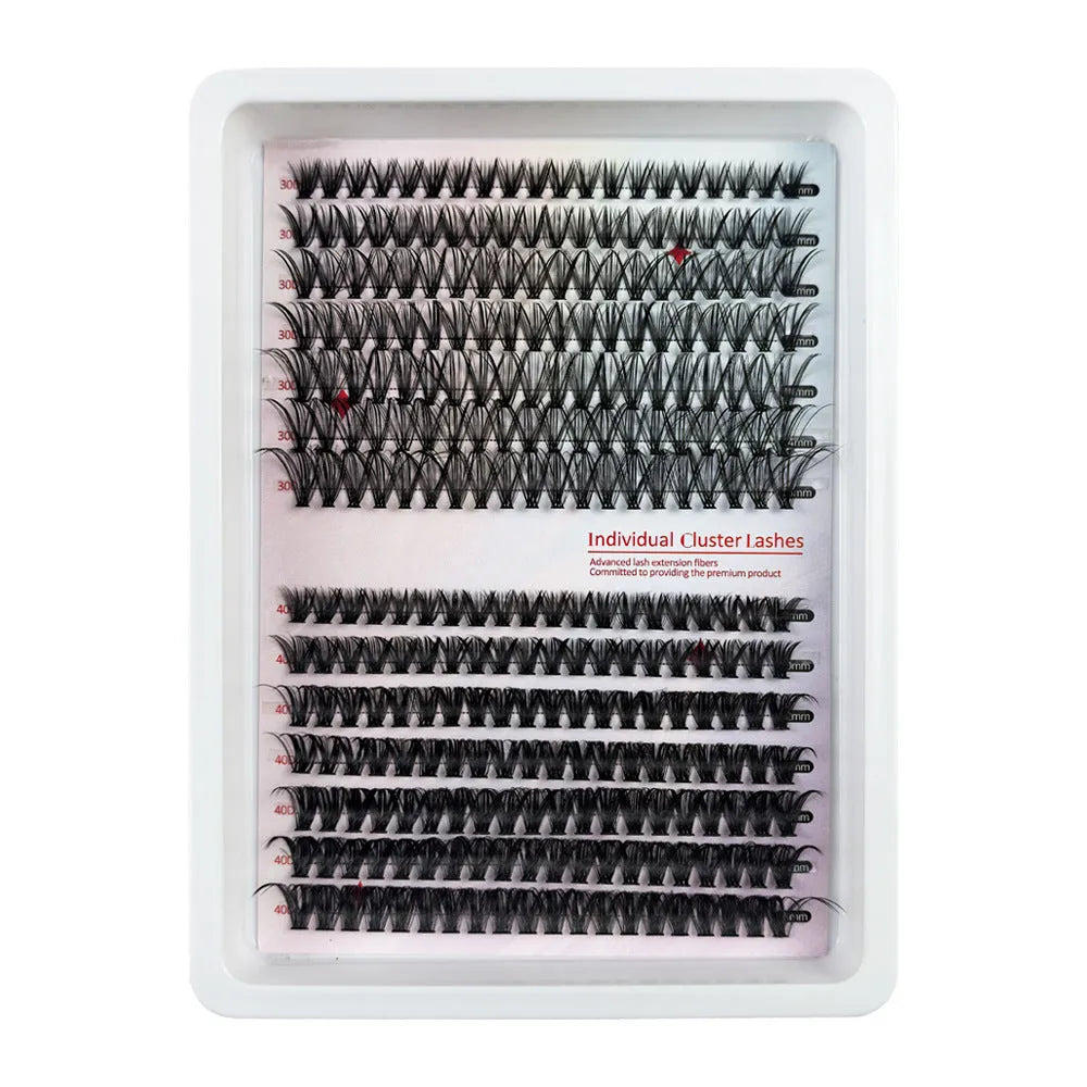 Creative large capacity messy false eyelashes mixed set in storage box with high imitation material