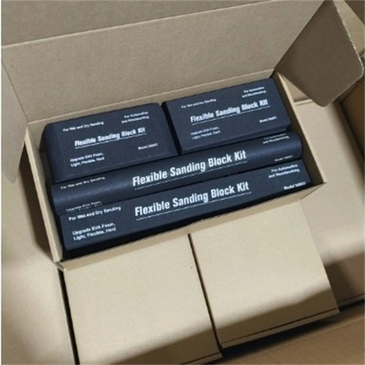 Seven black EVA frosted blocks with metal construction for stage and set design