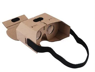 Virtual reality VR glasses made from paper cardboard compatible with 4-6 inch smartphones