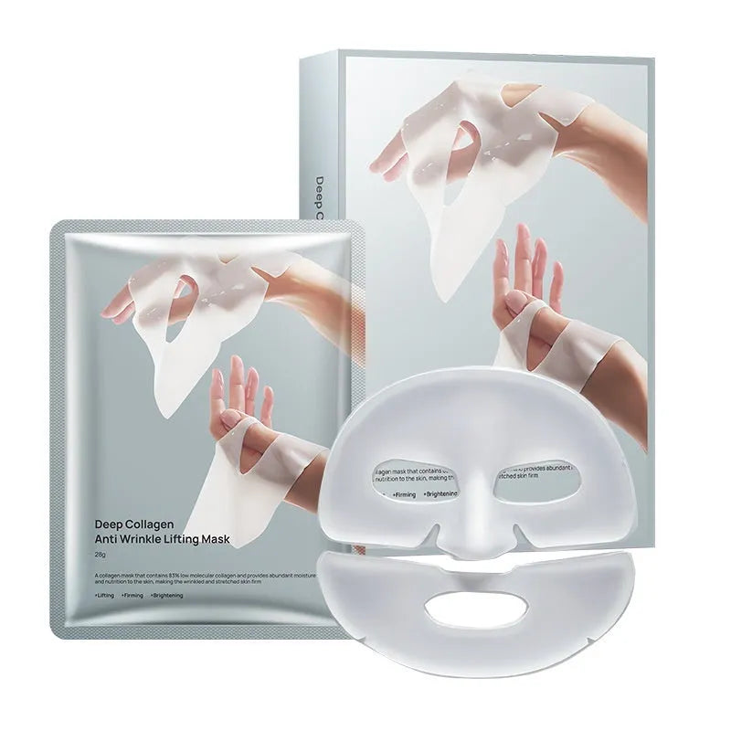Collagen anti-wrinkle moisturising facial mask with 28ml serum content for universal skin types