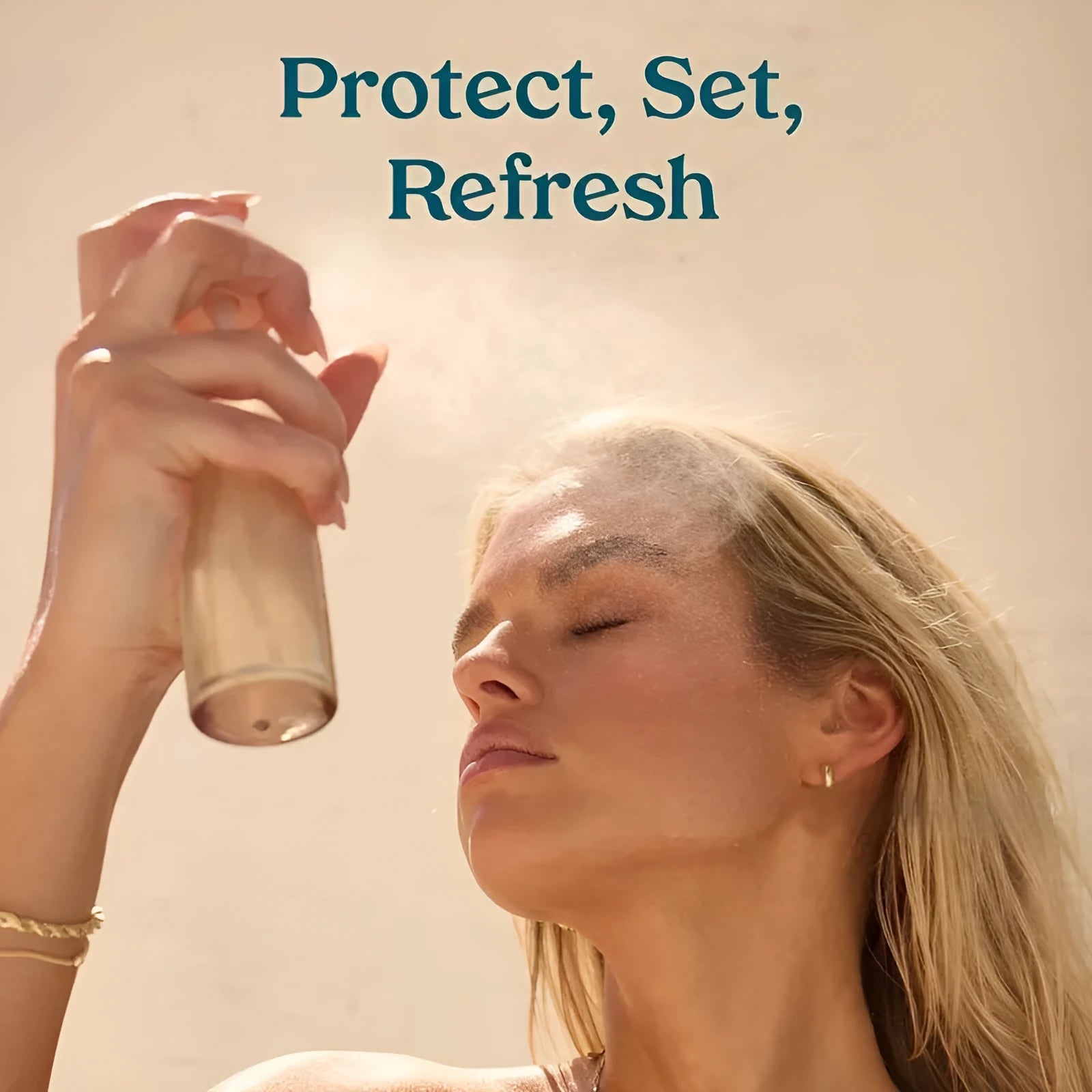 Standard 75ml makeup setting spray bottle with moisturising properties